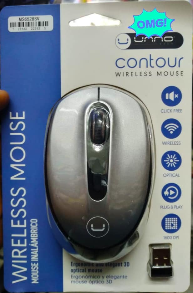 UNNO CONTOUR WIRELESS MOUSE SILVER MS6528SV – Ramesh & Sons